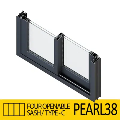 kép a termékről - Sliding Door System Pearl 38, Four-Open.-Sash_Type-C