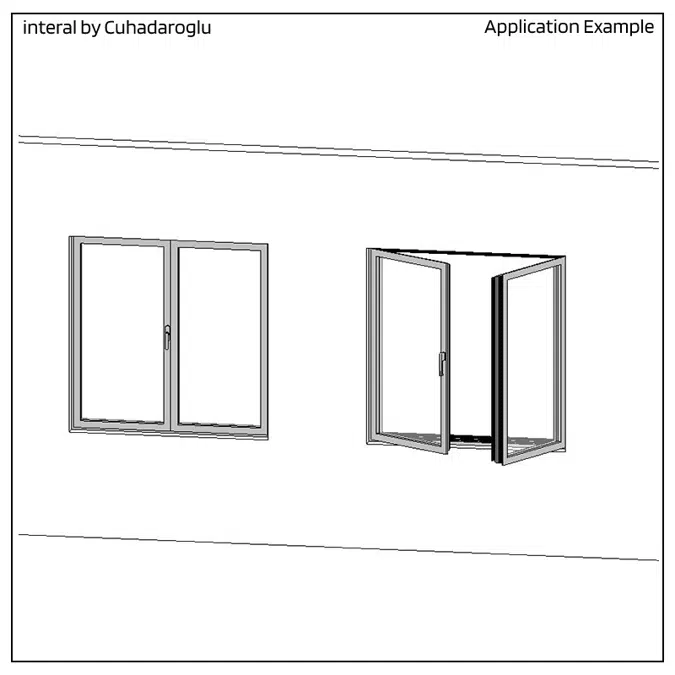 Window DS70, Inward Opening, Double Vent