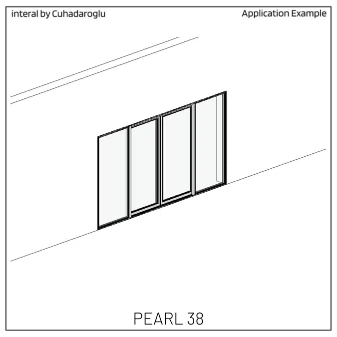 Sliding Door System Pearl 38, Outside-Fixed-Sash_Type-B