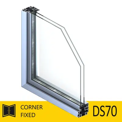 Image for Door DS70, Fixed, Corner