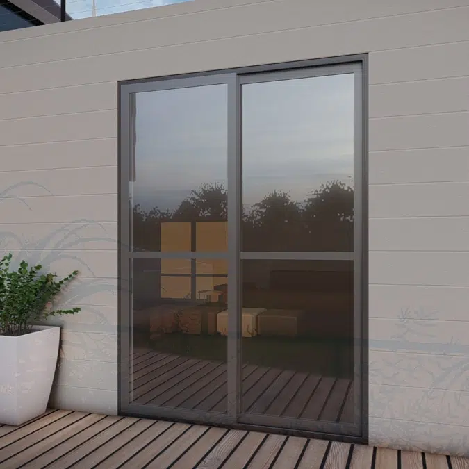 Sliding Door System S36T Type-D Sash in Mullion