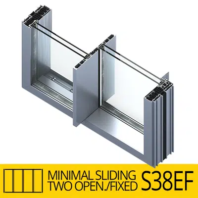 Image for Minimal Sliding Door S38EF, Two-Fixed, Openable-Sash