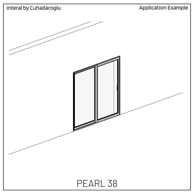 Sliding Door System Pearl 38, Two-Open.-Sash_Type-D