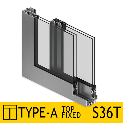 Image for Sliding Door System S36T Outside Fixed, Top Fixed