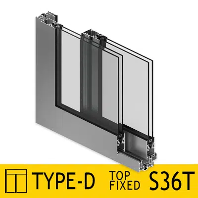 画像 Sliding Door System S36T Type-D Top Fixed