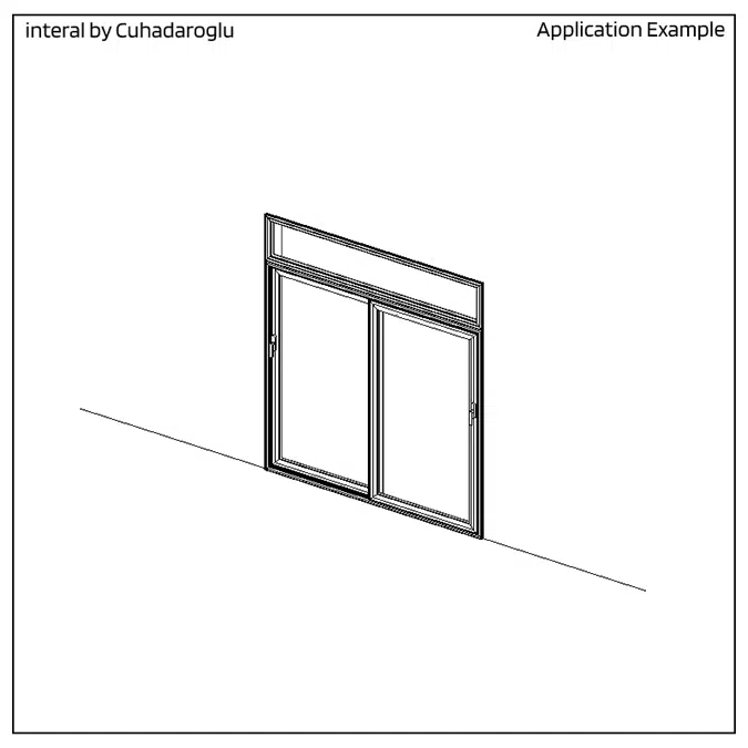 Sliding Door System S36T Type-D Top Fixed