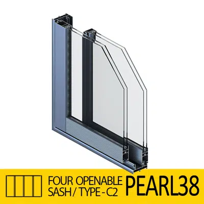 Image pour Sliding Door System Pearl 38, Four-Open.-Sash_Type-C.2
