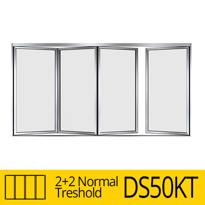 Image for Folding Door DS50KT 2+2 Normal Treshold