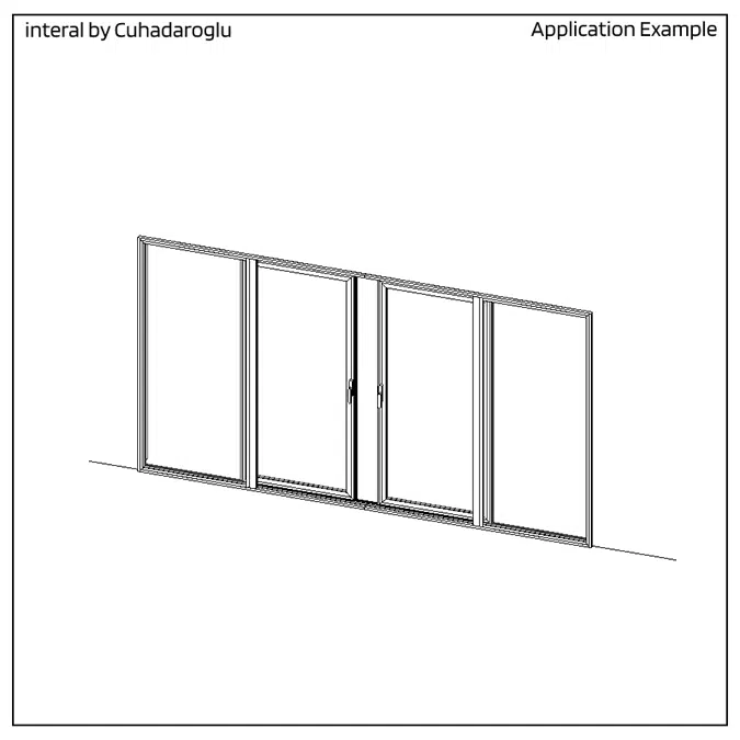 Sliding Door System S36T Type-C Inside Fixed