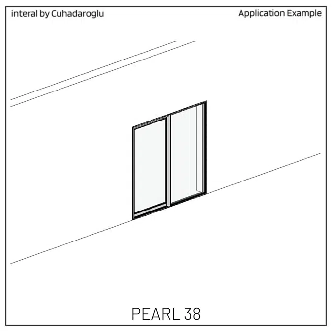 Sliding Door System Pearl 38, Fixed-Frame_Type-A