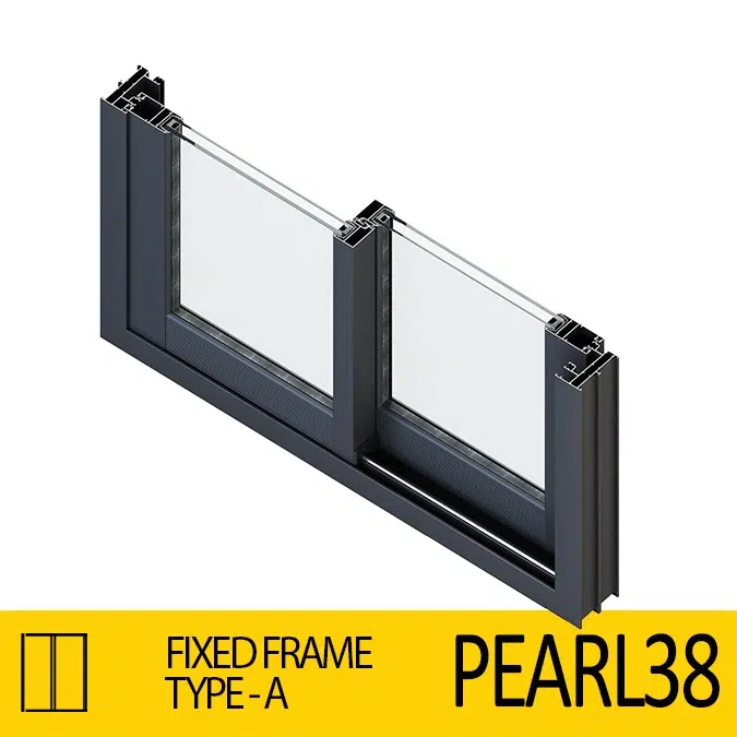 Sliding Door System Pearl 38, Fixed-Frame_Type-A