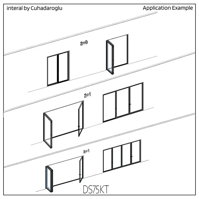 Folding Door DS75KT 