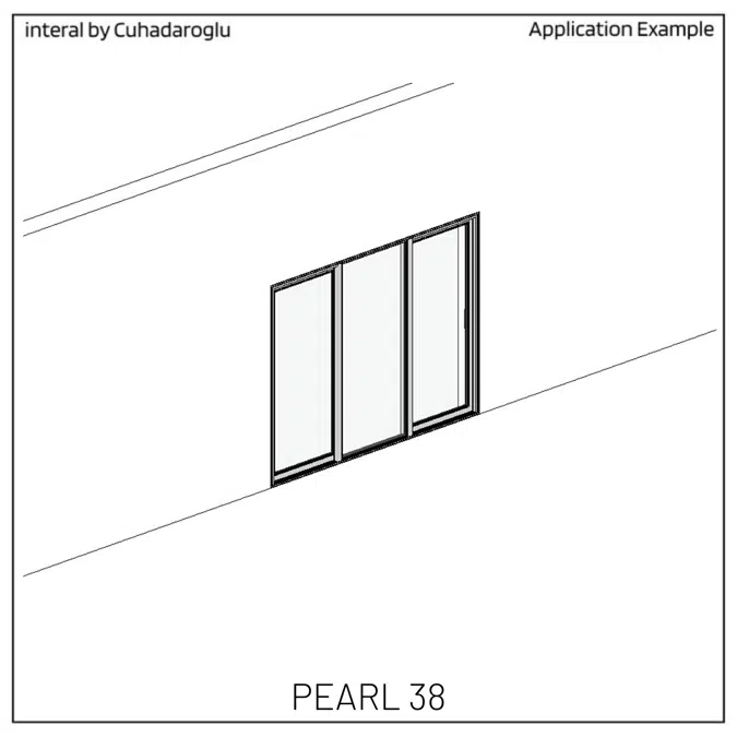 Sliding Door System Pearl 38, Fixed-Frame_Type-E