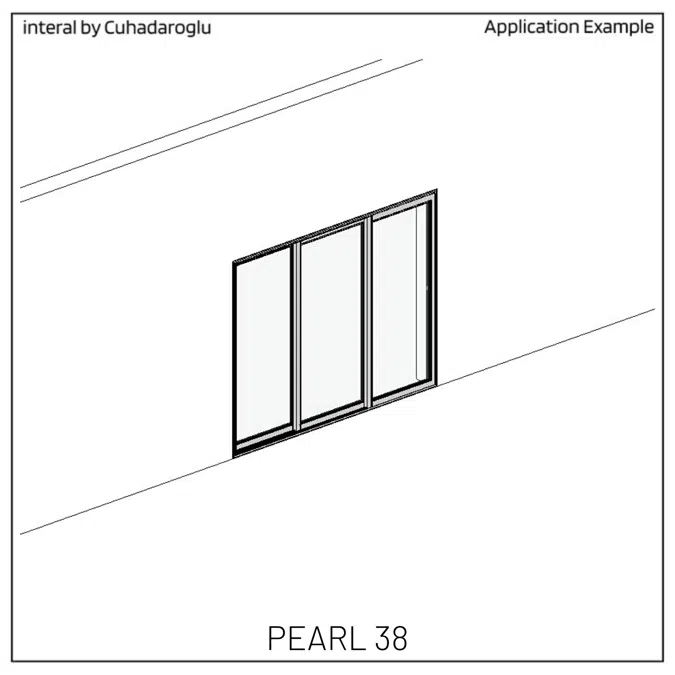 Sliding Door System Pearl 38, Three-Open.-Sash_Type-F