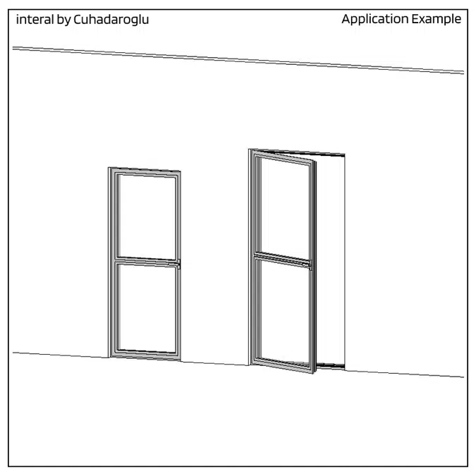 Door DS70, Inward Opening, Transom In Vent