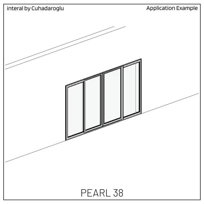 Sliding Door System Pearl 38, Outside-Fixed-Frame_Type-B