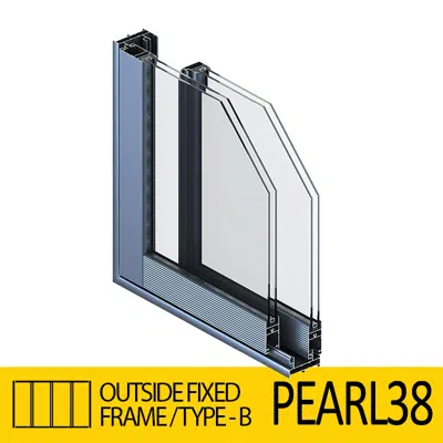 Image pour Sliding Door System Pearl 38, Outside-Fixed-Frame_Type-B