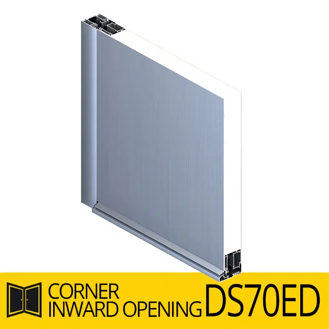 Door DS70 ED, Corner, Inw.Opening, Entrance Door 