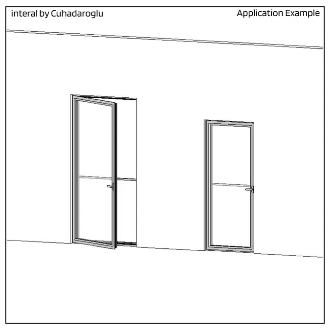 Door DS70, Inward Opening with Balusrade