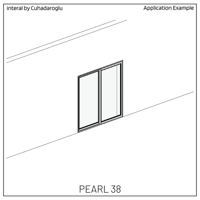 Sliding Door System Pearl 38, Fixed-Sash_Type-A