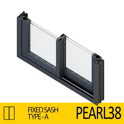 Image for Sliding Door System Pearl 38, Fixed-Sash_Type-A