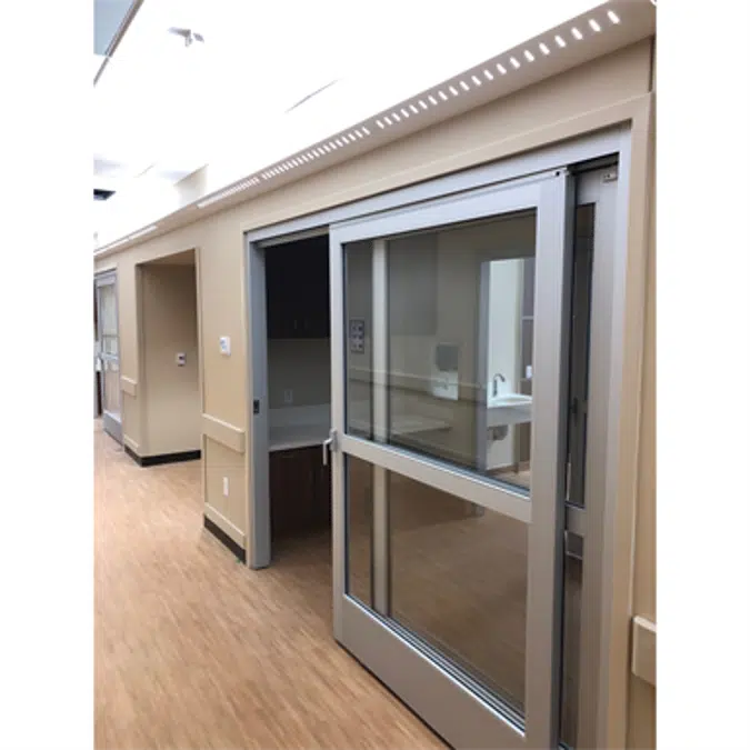 Profiler®-ICU Smoke-Rated Sliding Door Systems w/Self-Closing With Track