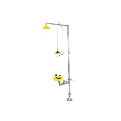 画像 Barrier-Free, Wheel Chair Accessible 30 gpm Shower, 8.0 gpm Eyewash/Facewash Combination Shower