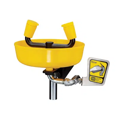 Image for Wall mount eyewash Yello-bowl®, 3.2 gpm ABS eyewash heads