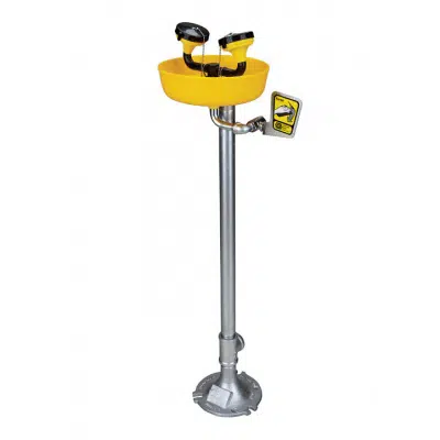 Image for Pedestal mount eye/facewash Yello-bowl®, 8.0 gpm ABS facewash Pedestal Mounted
