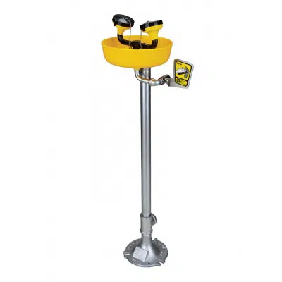 Image pour Pedestal Mount Eye/Facewash Yello-Bowl®, 8.0 gpm ABS Facewash Pedestal Mounted