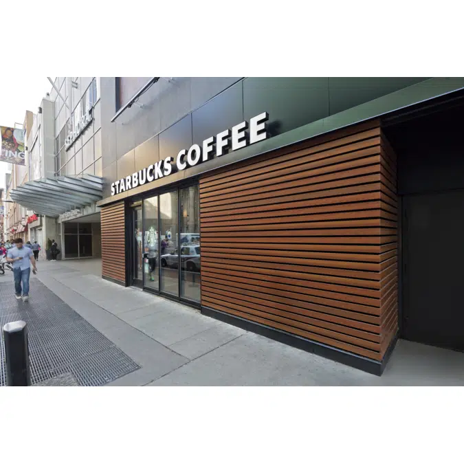 Exterior Open-Joint Cladding - Privacy Beam