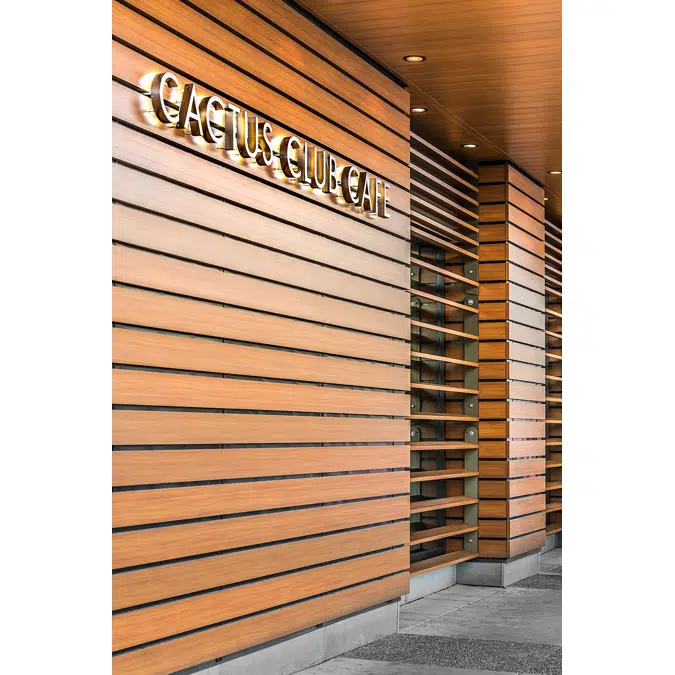 Exterior Open-Joint Cladding - Privacy Beam