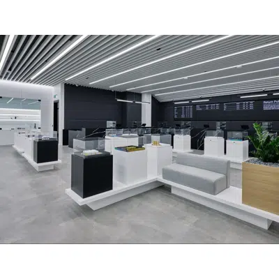 Image pour Interoir Baffle Metal Ceiling Systems - Intrepid Baffle Direct Mount System