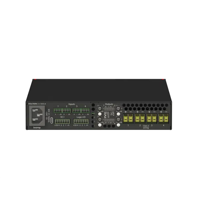 Voltera® A Series, A 300.4 Compact 4-Channel Amplifier
