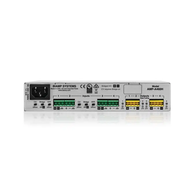 Tesira® AMP-A460H 4-Channel, 60W Amplifier