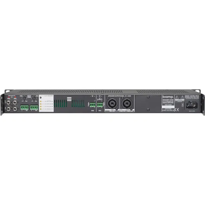 REVAMP2250 2-Channel Bridgeable Digital Power Amplifier, 2 x 250W