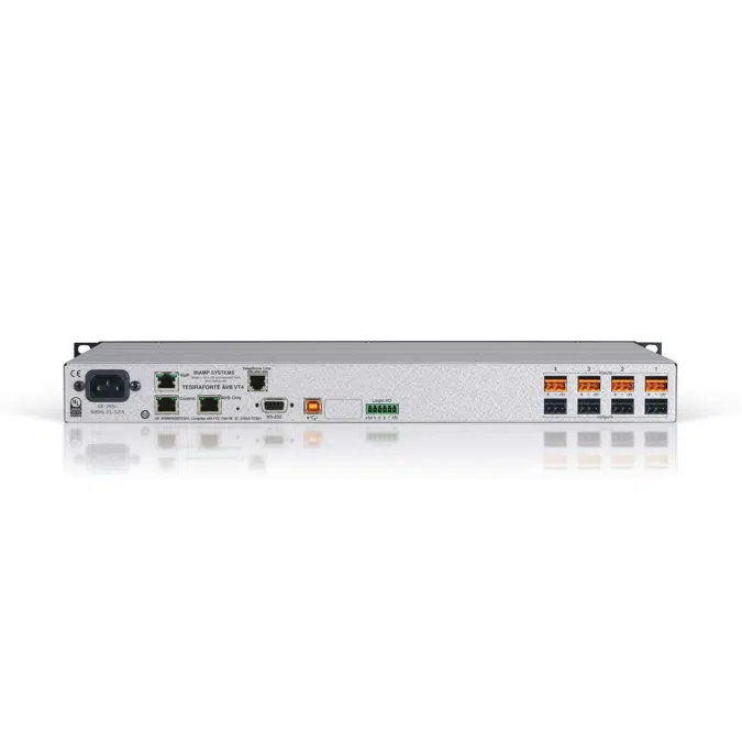 TesiraFORTÉ® AVB VT4 Fixed I/O DSP