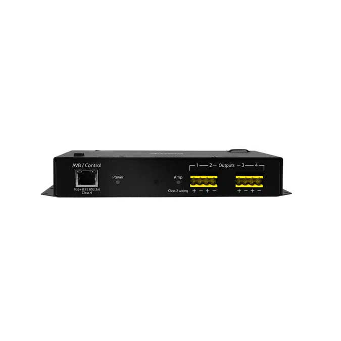 Tesira® AMP-450P 4-Channel PoE+ Conferencing Amplifier