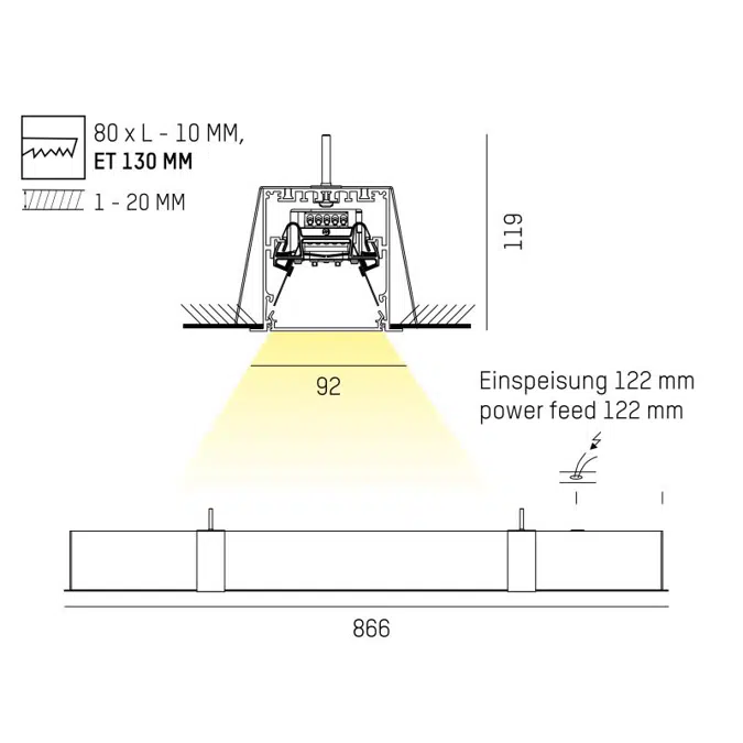 Log Out 2.1 Recessed