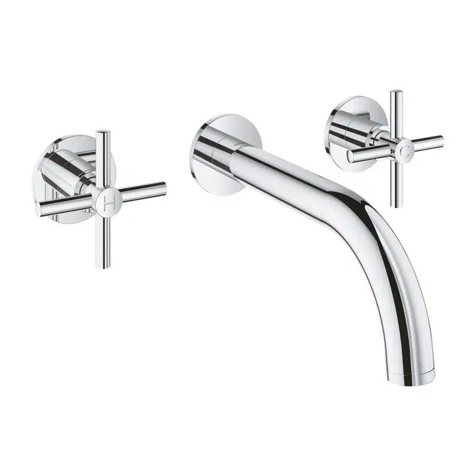 Atrio 3-hole basin mixer Size M