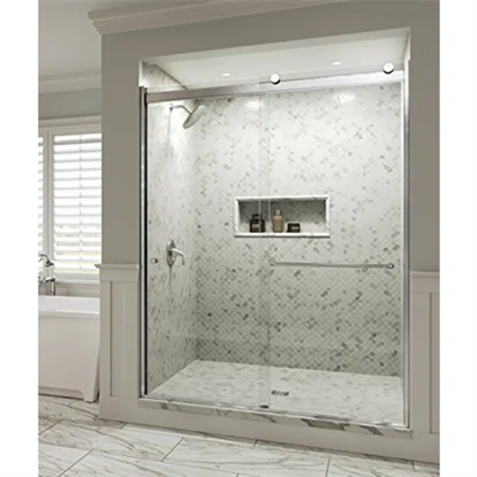 Basco 5500A Rotolo Semi-Frameless Sliding Shower Door