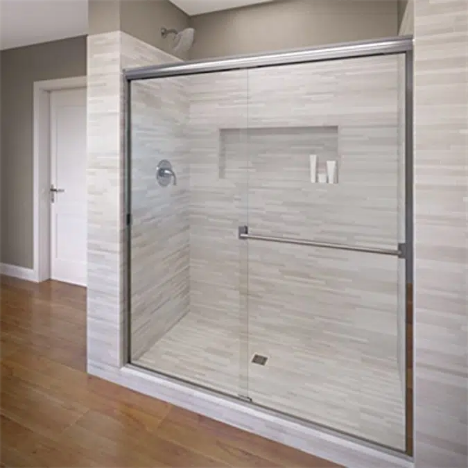 Basco 3500A Classic Semi-Frameless Sliding Shower Door