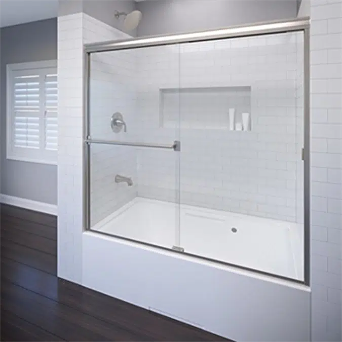 Basco 3400A Classic Semi-Frameless Sliding Tub Door