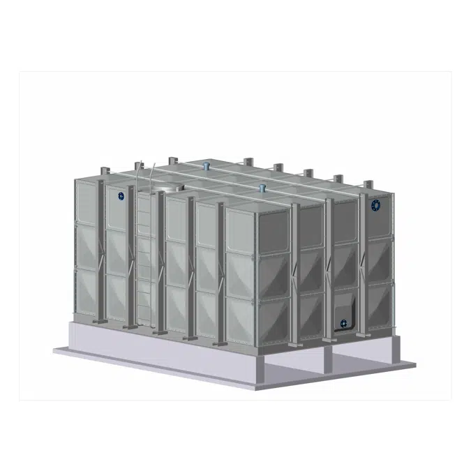 FRP Modular Water Storage Solution, 3m or 9.8ft High