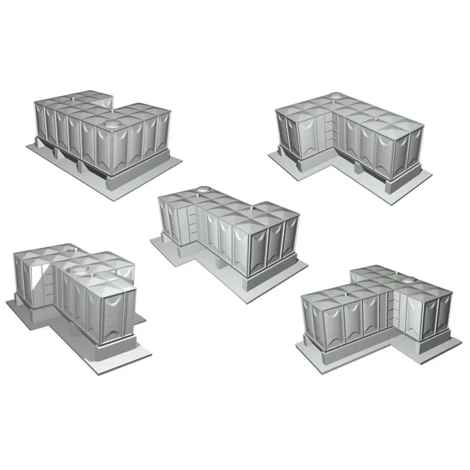FRP Modular Water Storage Solution, ODD SHAPE
