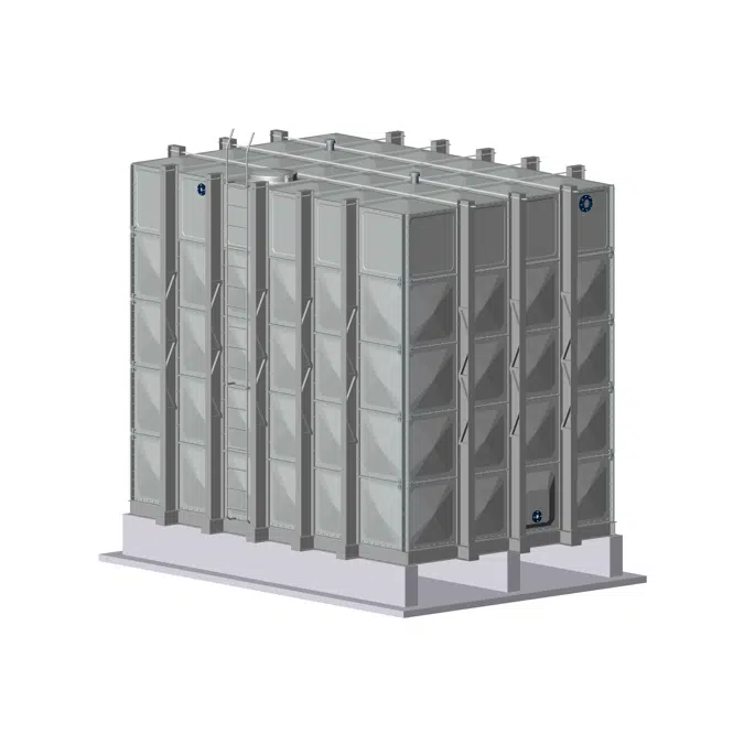 FRP Modular Water Storage Solution, 5m or 16.4ft High