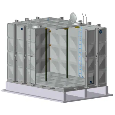 Image for FRP Modular Water Storage Tank, 4m or 13.1ft High