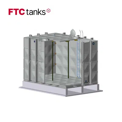 Image for FRP Modular Water Storage Tank, 4m or 13.1ft High