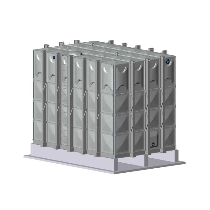 FRP Modular Water Storage Solution, 4.5m or 14.7ft High