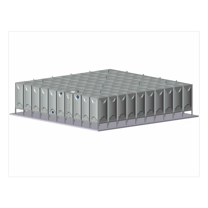 FRP Modular Water Storage Solution, 2m or 6.6ft High